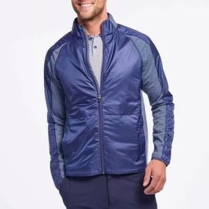 NWT Rhone Tech Terry Jacket Tasman Blue